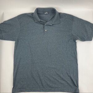 Gildan Dry Blend Polo Mens Large Gray
